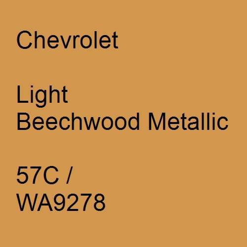 Chevrolet, Light Beechwood Metallic, 57C / WA9278.